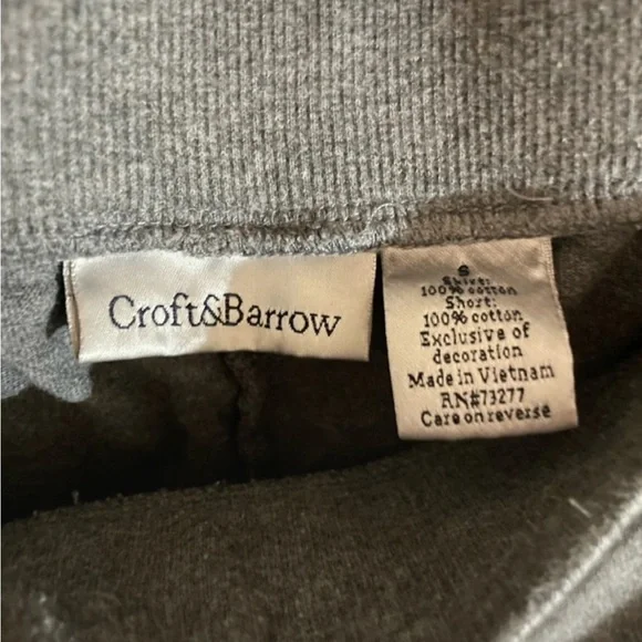 Croft & Barrow 100% Cotton Mini Drawstring Lounge Skirt with Shorts - Picture 2 of 2